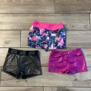 Girls Gymnastic Shorts Trio